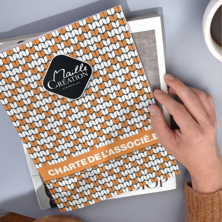 SCOP Maille Création : création d'une charte de l'associé - graphisme et illustrations