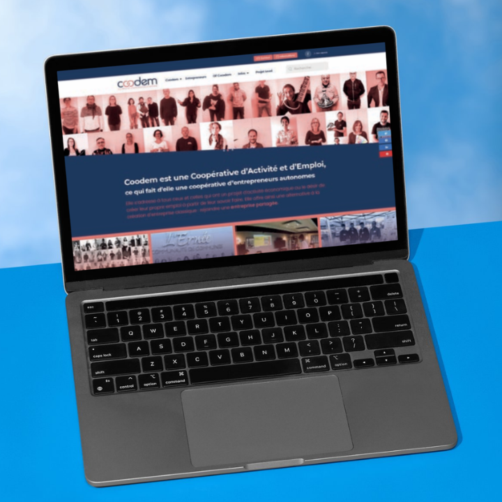 Création du site internet de Coodem, coopérative d'activité et d'emploi en Mayenne